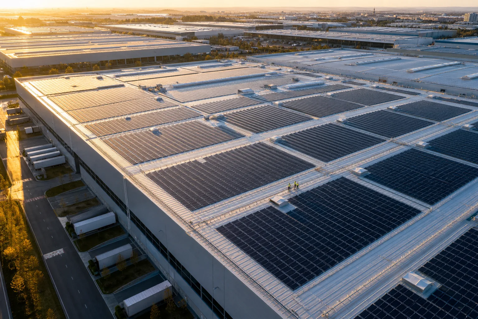 Endüstriyel Tesis Panel Temizliği saha uygulaması
